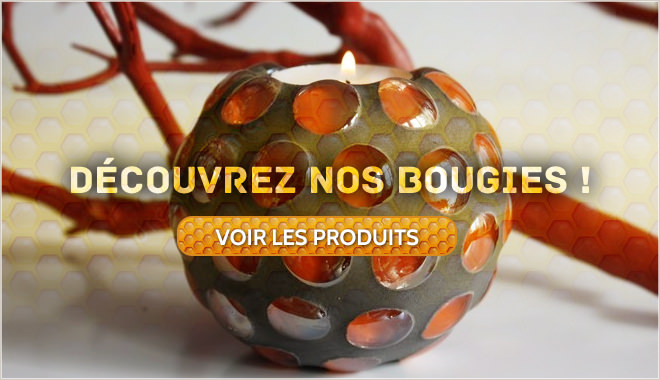 Bougies entièrement non toxiques, non polluantes, à la cire d'abeille, ou à la cire de soja,BOUGEOIRS