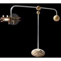 Maquette solaire Mini Avion Biplan en bois
