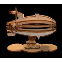 Maquette en bois à monter Mini Zeppelin solaire