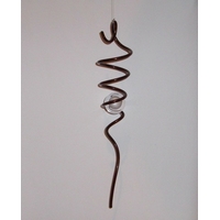 Petite Spirale Couleur Bronze avec boule en verre