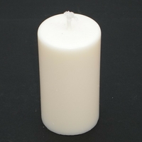 Bougie blanche ronde petite en cire de soja