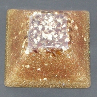 ORGONITE GRANDE PYRAMIDE INCA Dorée
