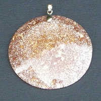 ORGONITE Grand médaillon Doré