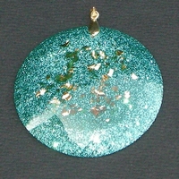 ORGONITE Grand médaillon Bleu-vert