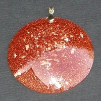 ORGONITE Grand médaillon Orange