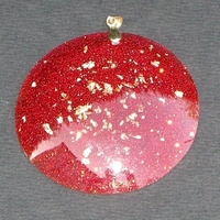 ORGONITE Grand Médaillon Rouge