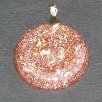 ORGONITE petit médaillon Orange