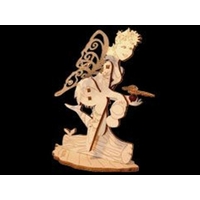 Maquette MINI ELFE ET PAPILLON solaire en bois