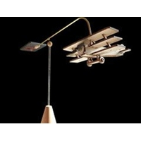 Maquette AVION TRIPLAN SOLAIRE en bois sur socle