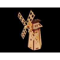 Maquette en bois a monter de Mini Moulin solaire