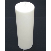 Bougie blanche ronde colonne en cire de soja