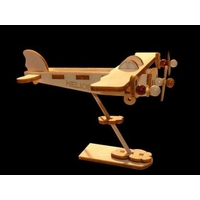 Maquette MINI AVION solaire en bois à 3 hélices