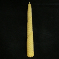 BOUGIE CHANDELLE FINE en cire d'abeille