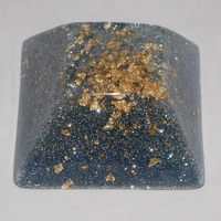 ORGONITE GRANDE PYRAMIDE INCA Bleu-gris