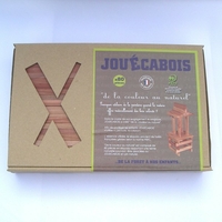 Coffret de 80 planchettes en bois de séquoia