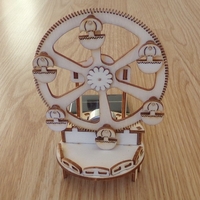 Maquette Petite Roue Solaire en bois