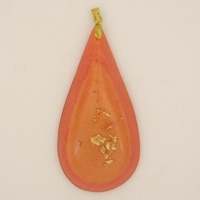 Orgonite Pendentif Goutte Saumon