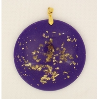 ORGONITE Grand médaillon Violet