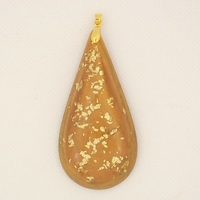 Orgonite Pendentif Goutte Orange