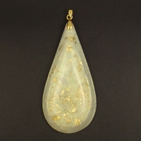 Orgonite Pendentif Goutte Blanc