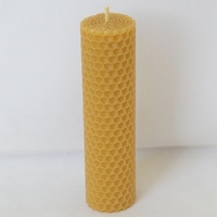 BOUGIE PETIT PILIER cire d'abeille gaufrée