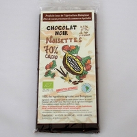 CHOCOLAT NOIR BIO AUX NOISETTES