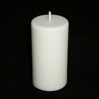 Bougie blanche ronde petite en cire de colza
