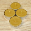 4 bougies chauffe-plats géants en cire d'abeille